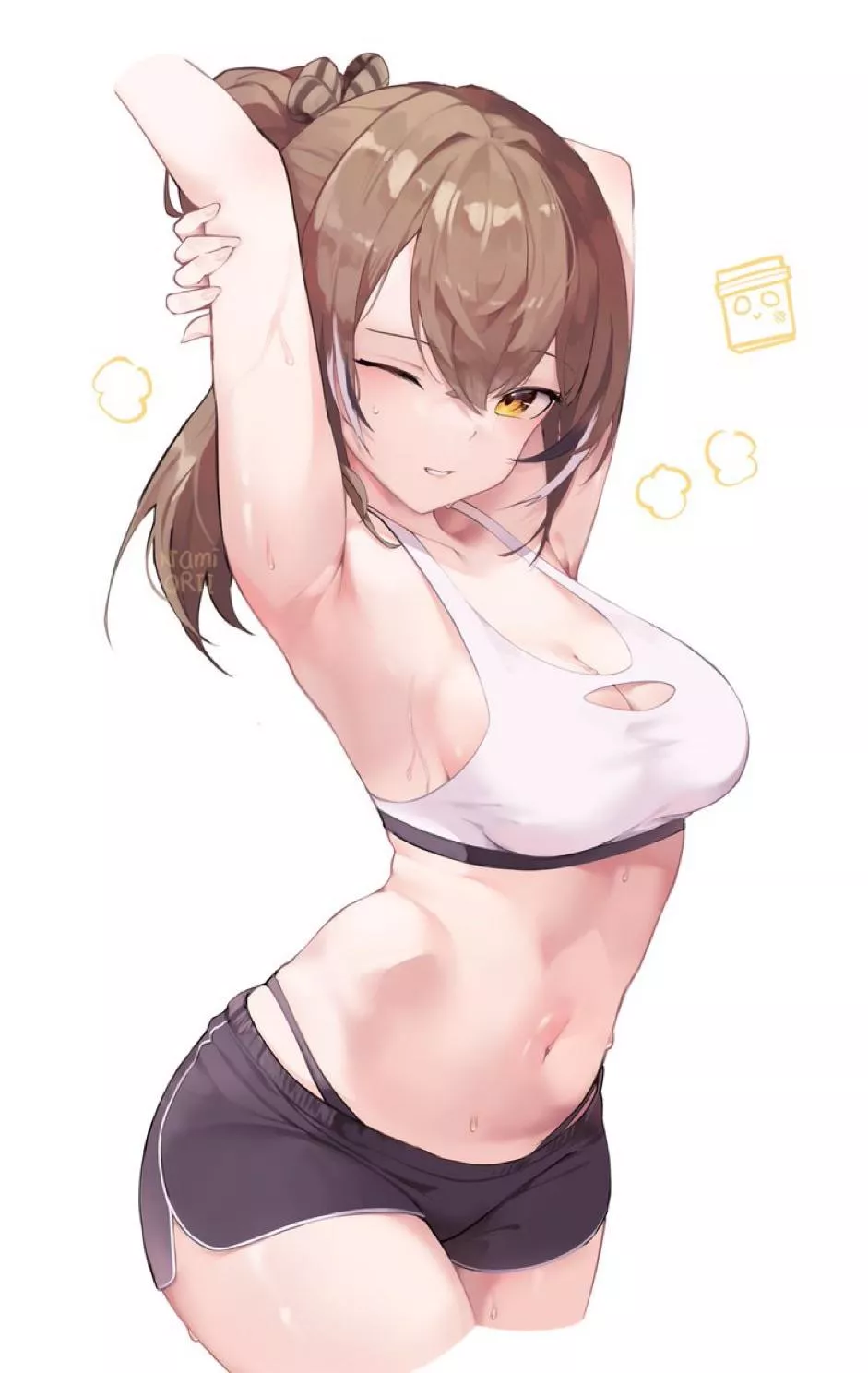 Sweaty Mumei workout[Hololive] posted by Silent_Steak_9540
