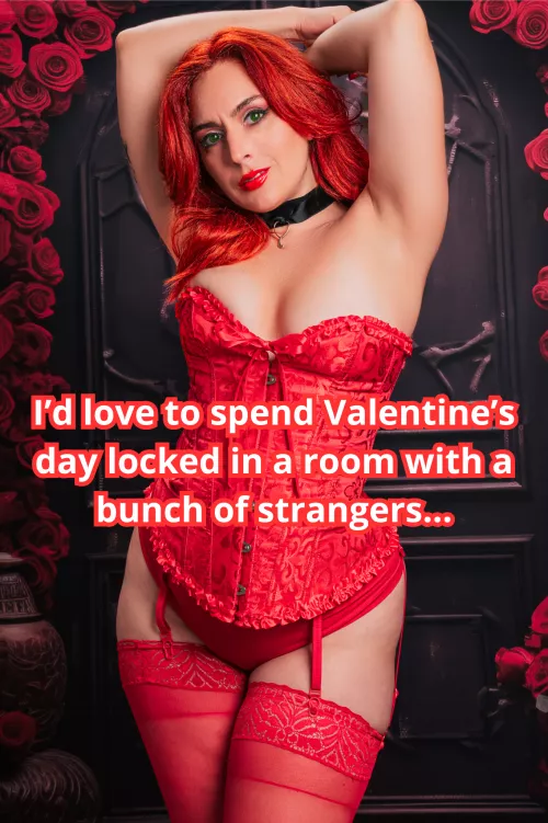 That's right, you are spending Valentine's day locked in chastity AGAIN! by MaiaRedhood
