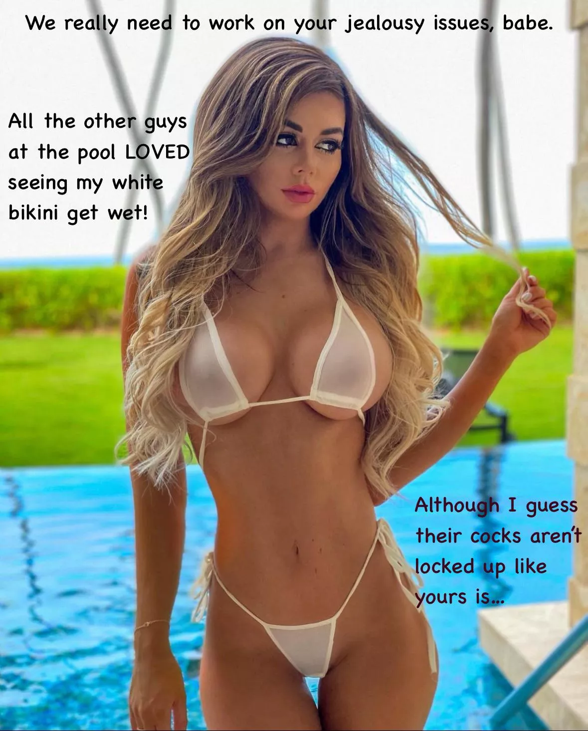 We need to work on your jealousy issues, babe. posted by captionpatreon