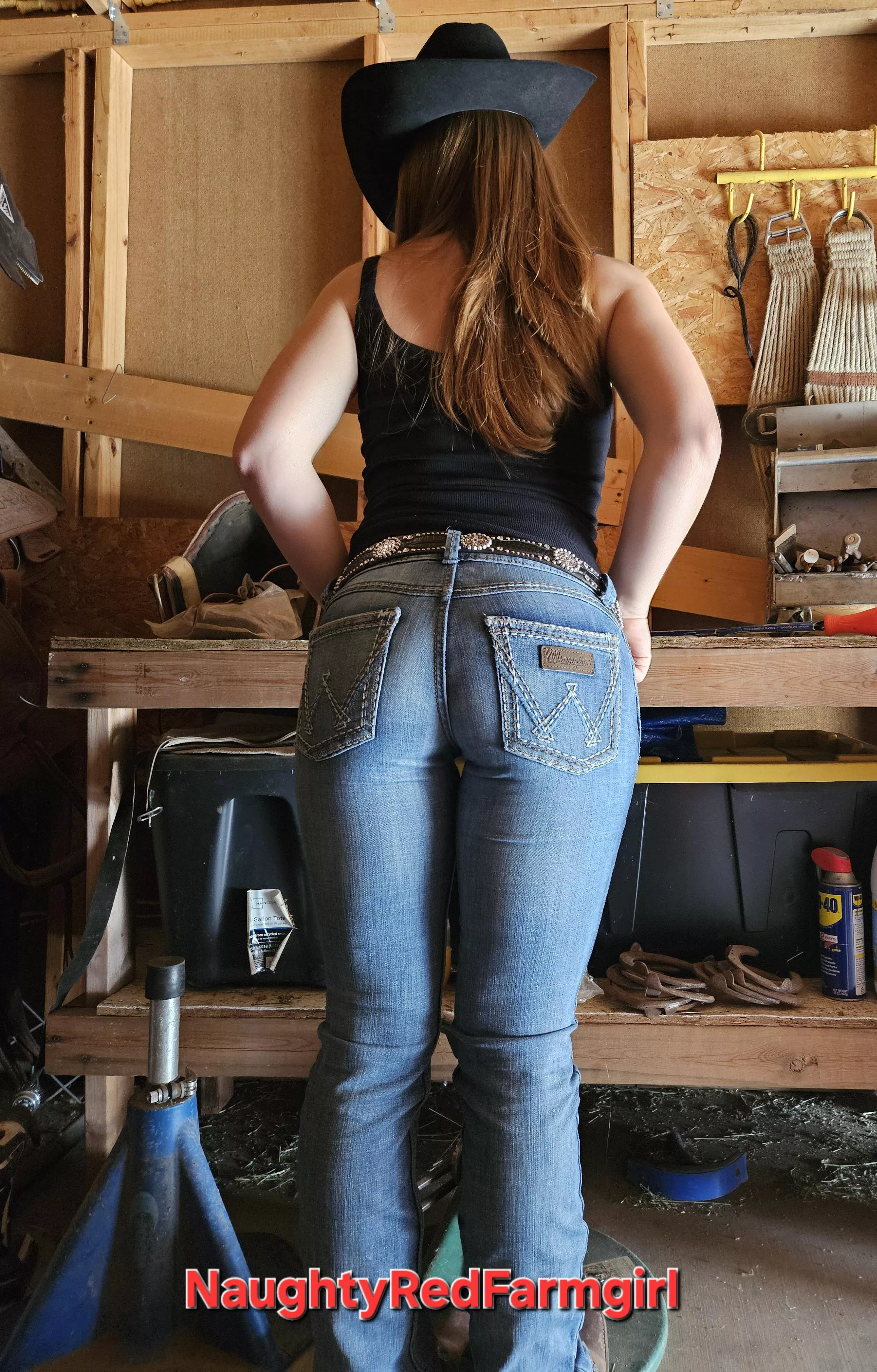 Wranglers were made for this booty posted by Naughty_Red_Farmgirl