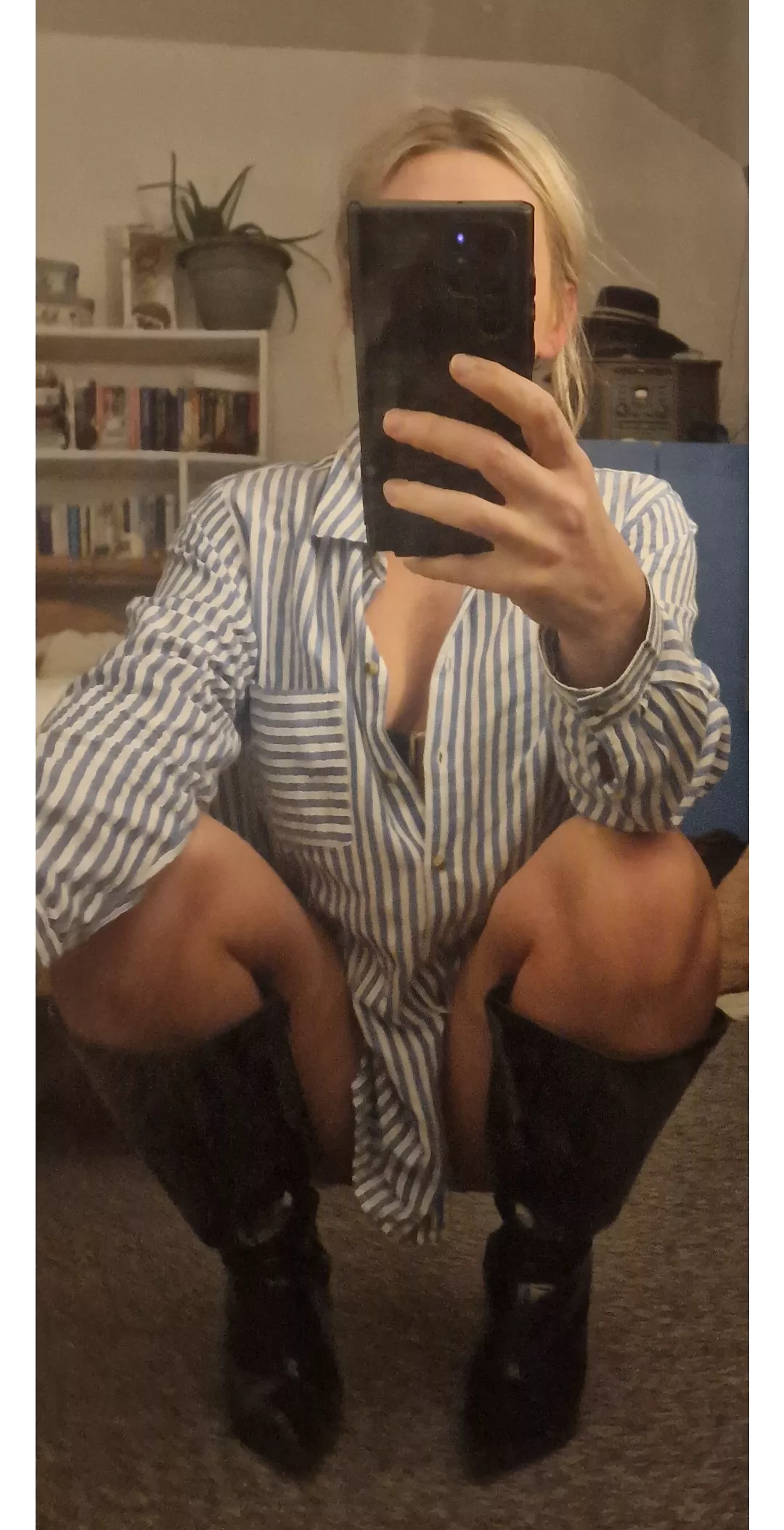 You like shiny boots.... Lick them and tell me you do posted by ironman-single-mama