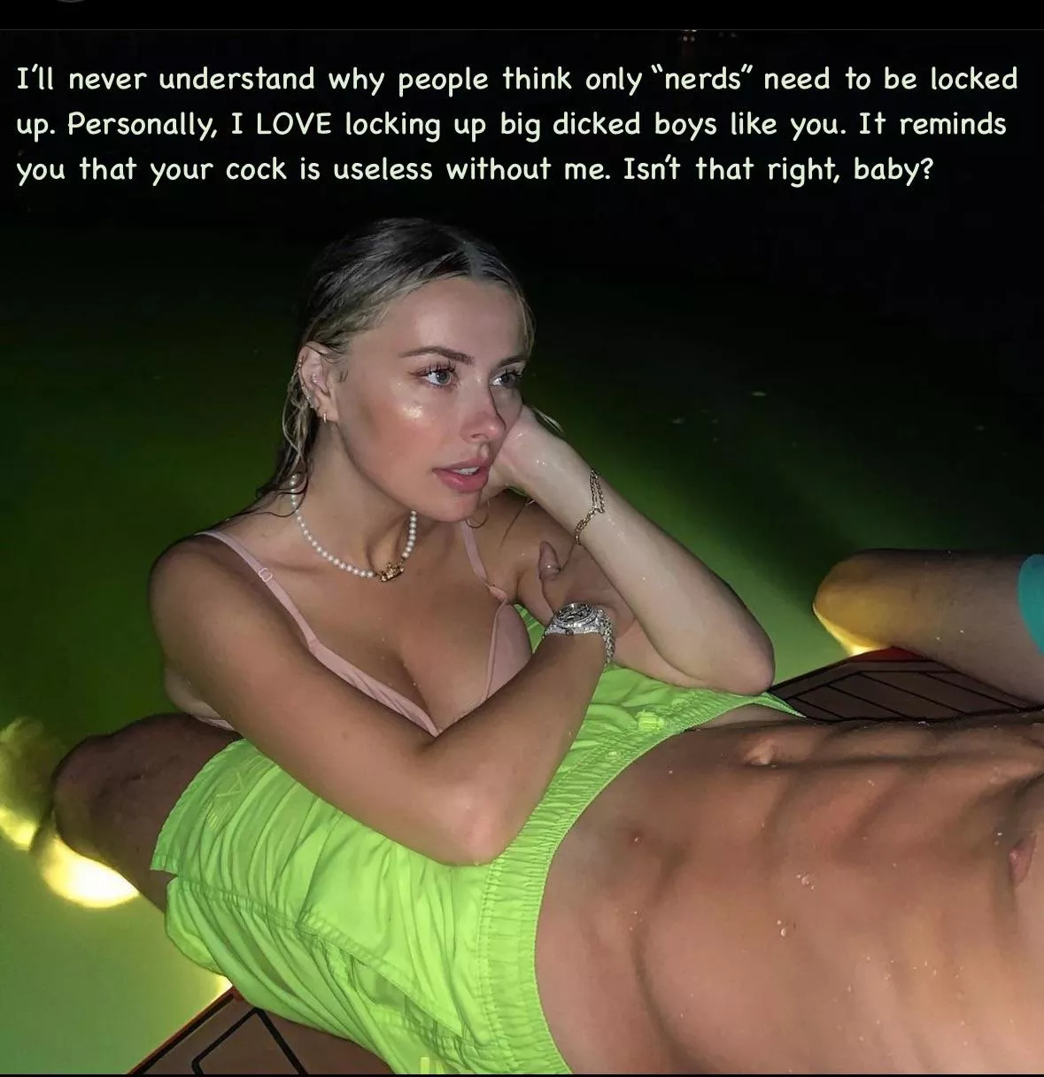 Your cock is useless with me posted by captionpatreon