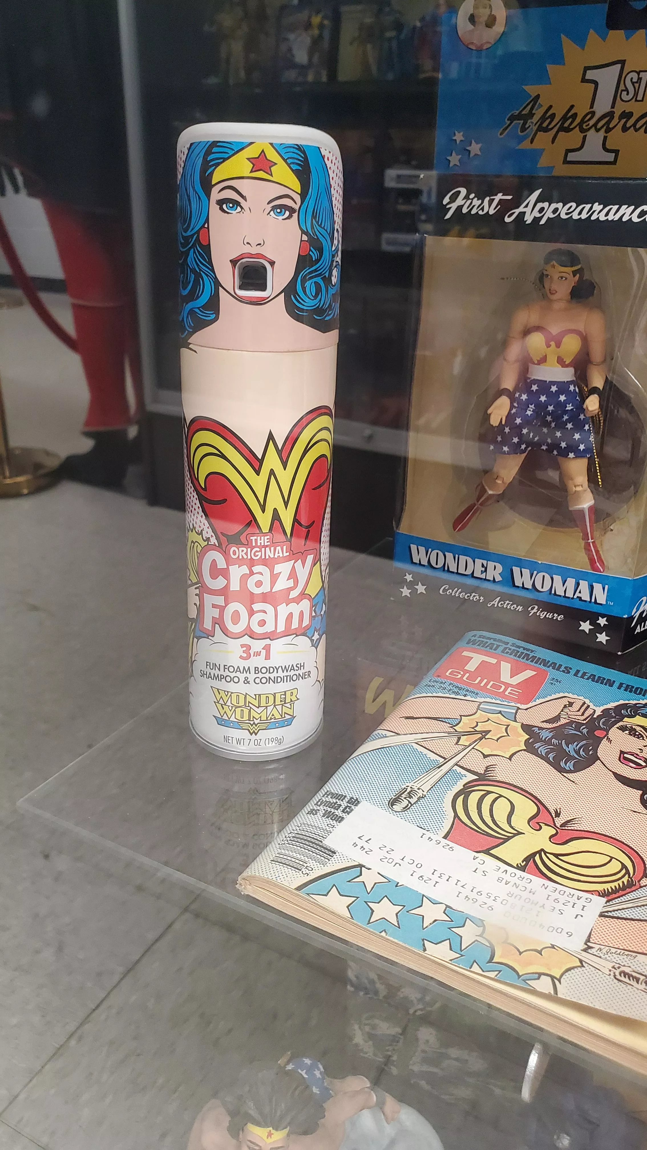Found this at Hall of Heroes Museum in Elkhart Indiana [Wonder Woman Foam Dispenser] posted by Thayerphotos