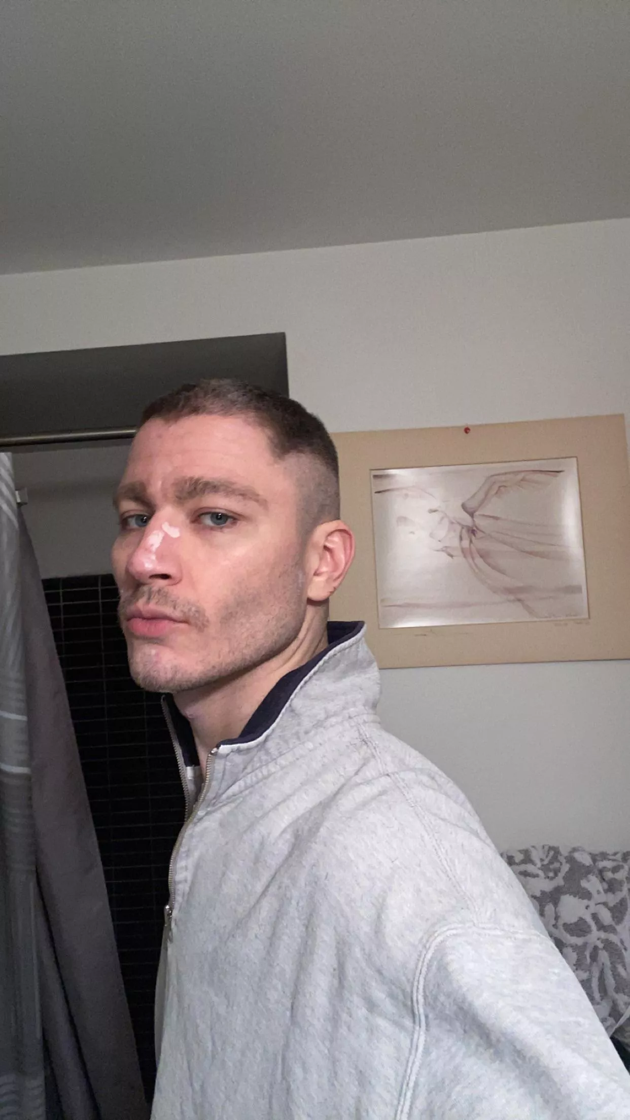 Gave myself a haircut . Kept fading it higher and almost went full Mohawk lol posted by SuperPuppyNoodleBoy