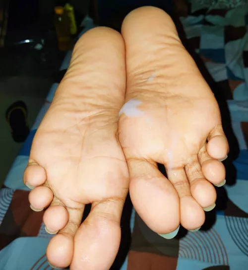 Get to your job cucks, clean my Indian paws which were glazed by my FWB. Make sure to clean it up throughly while you stroke your beta cocks. I know you want to, don't resist. by Mediocre_Pay_1148