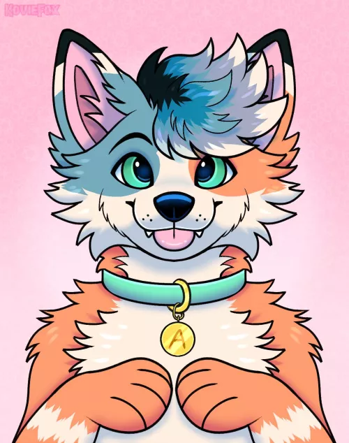 He wants head pats and treats :p (by KovieFox) by MrTrolyMoly