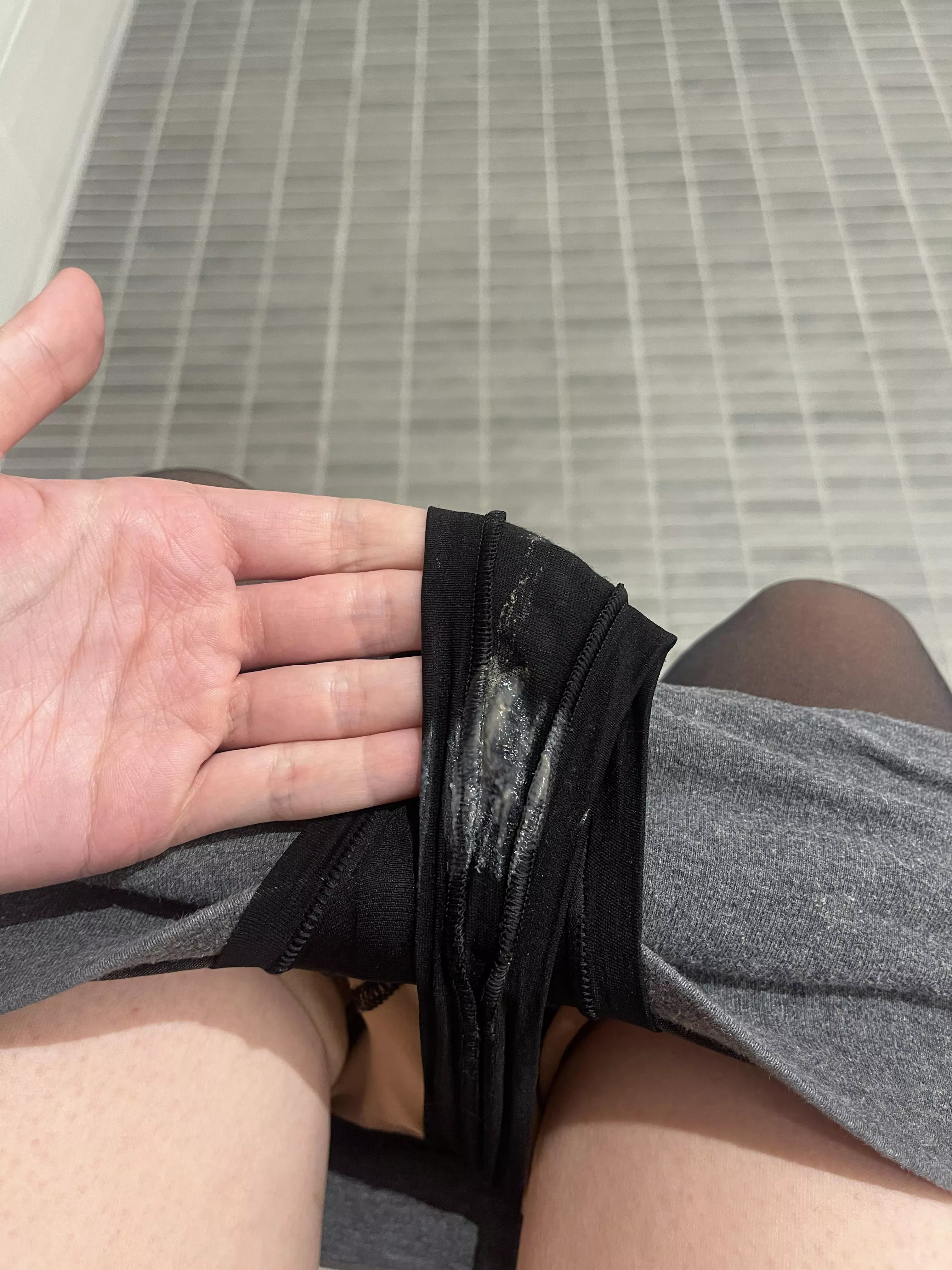 I knew it felt wet down there. posted by VioletLee69