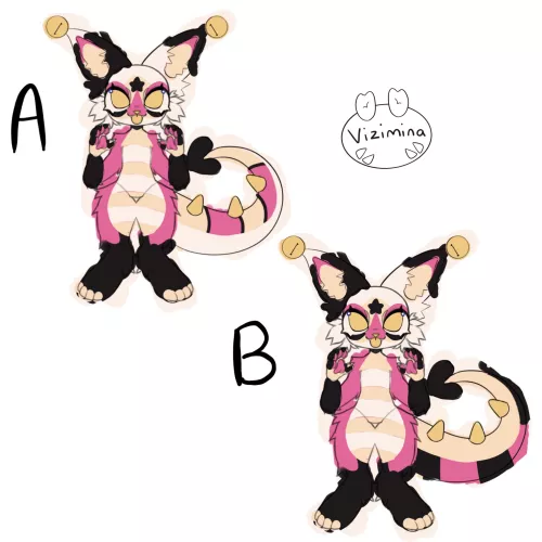 I’m having trouble coloring the tail of an [adopt] which should I choose? by Blonde_sugar_sweets