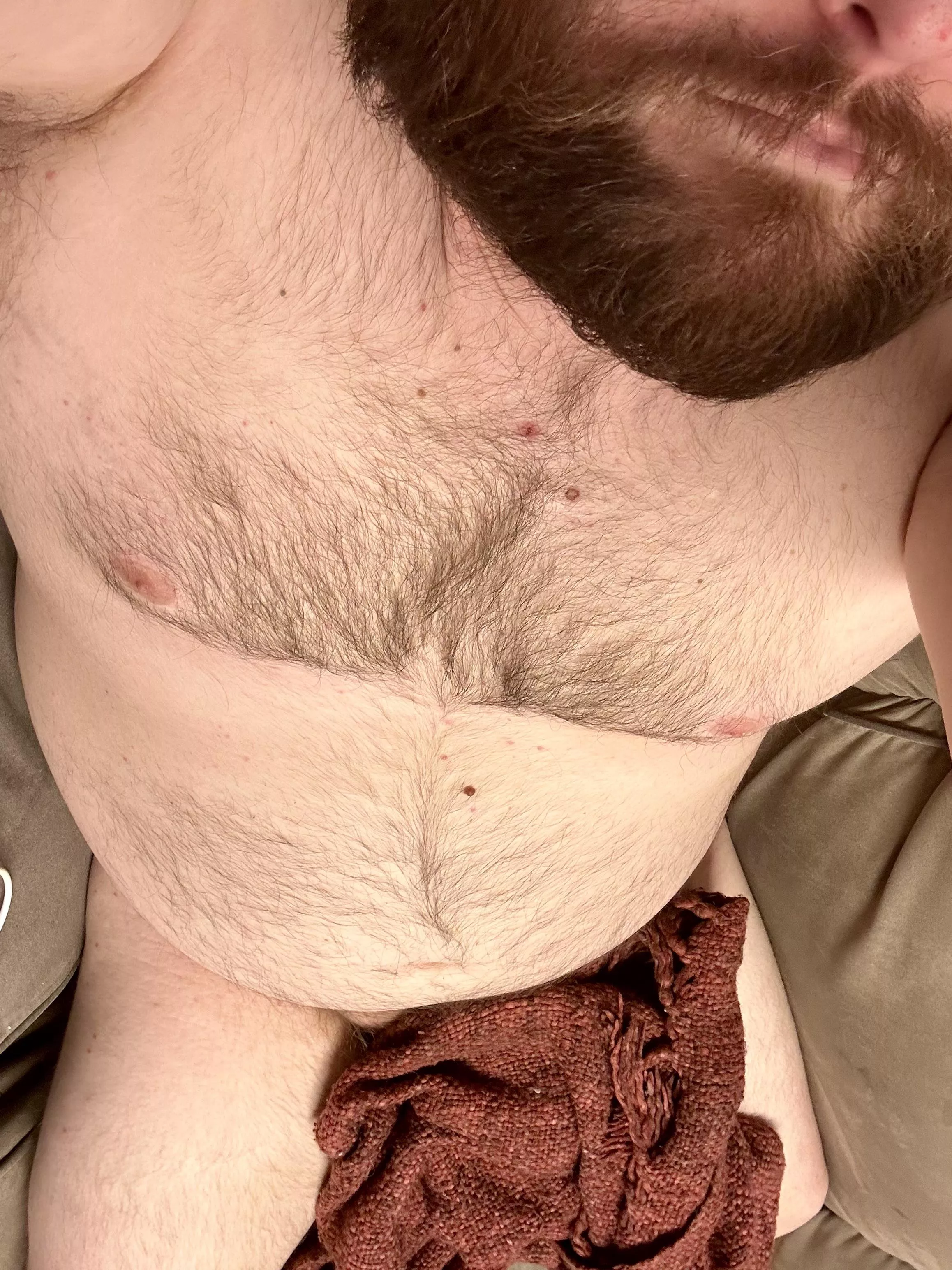 It’s snowing outside, but nice and toasty in here 🐻 posted by BearGaymer92