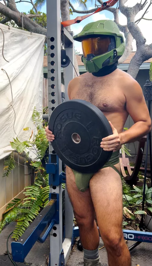 Master Chiefs gym bulge by homogymbro