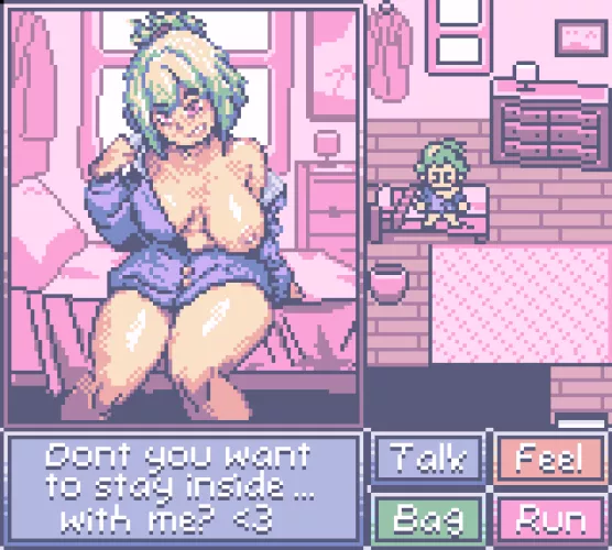 Mock up concept for a dating sim on the Game Boy Color, what do you think? by _ALRO_