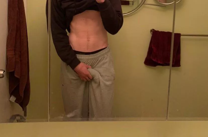 My softie enjoys grey sweatpants season posted by florgyporg