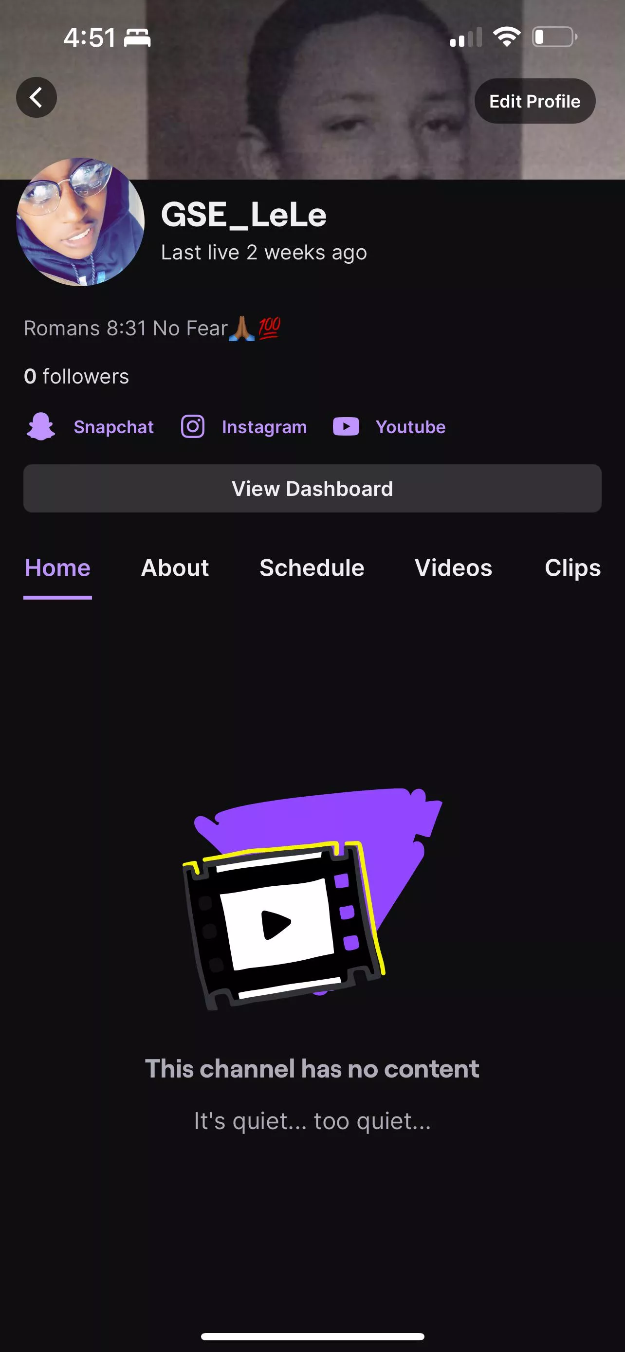 New to twitch posted by rGSELeLe