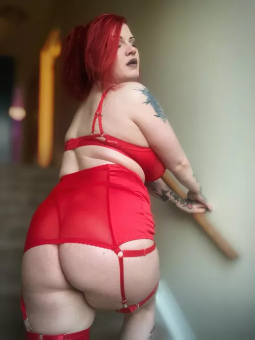 Nothing quite like a sexy sex of red lingerie to make me feel like a true Goddess by GoddessEsther_