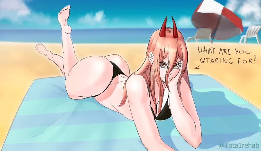 Relaxing at the beach by TotaIRehab