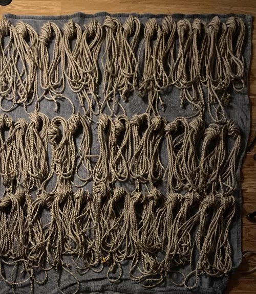 Split a 600M spool of jute with a friend by 80s_binding