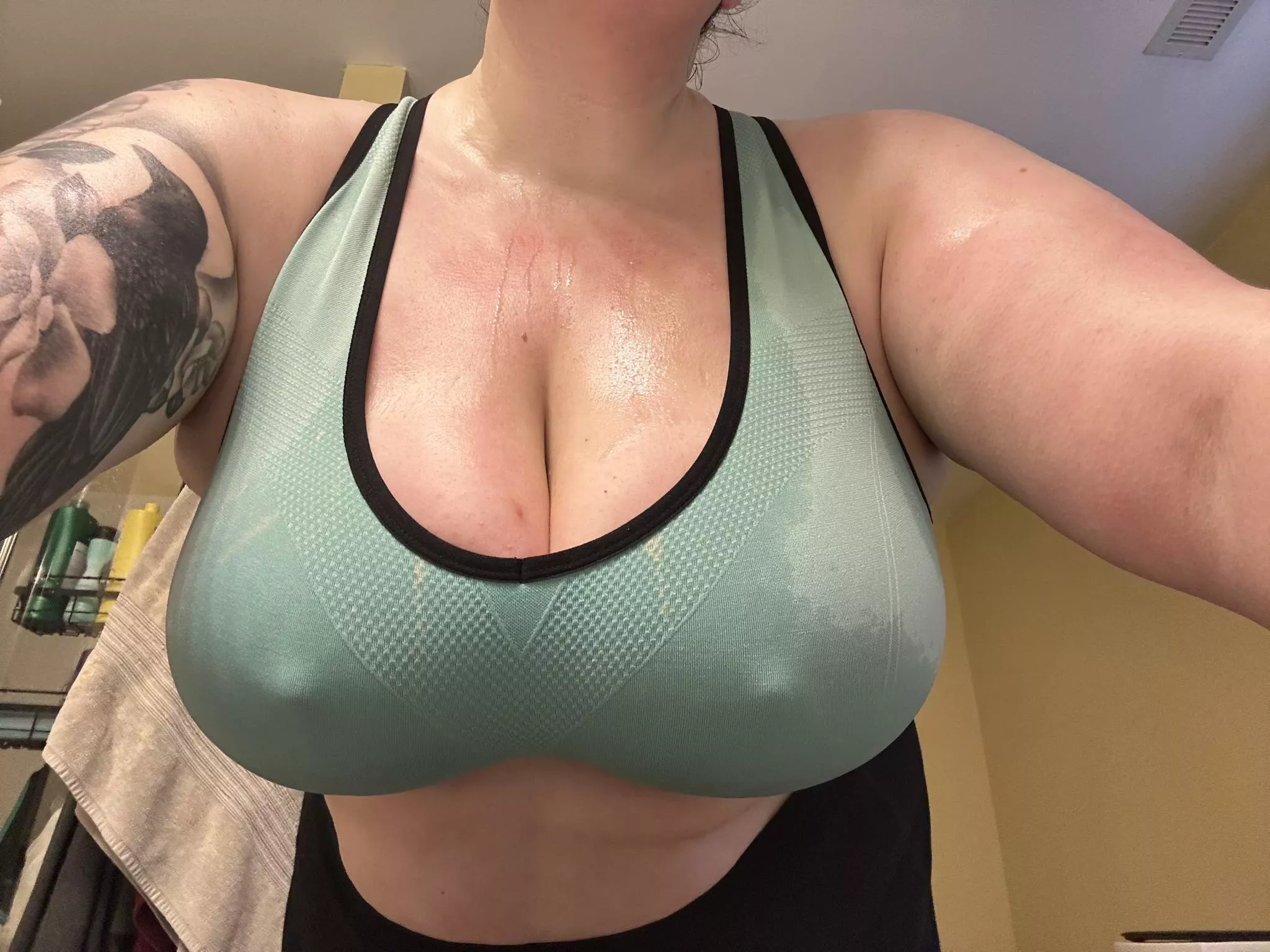 Sweat is a pretty good lubricant in my experience posted by DaliaJade