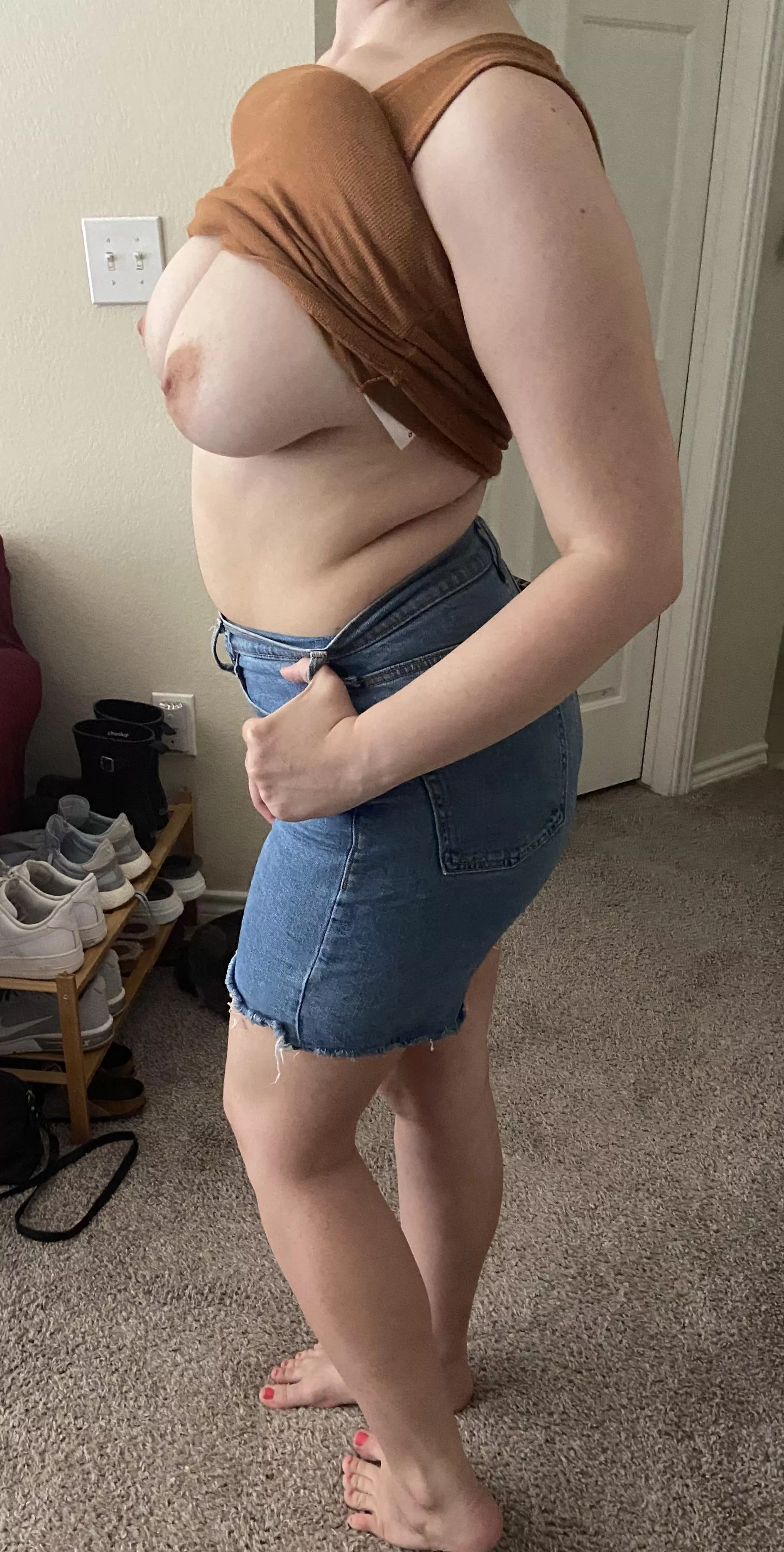 They are so heavy, but my nipples are still perky! posted by spicybrenna