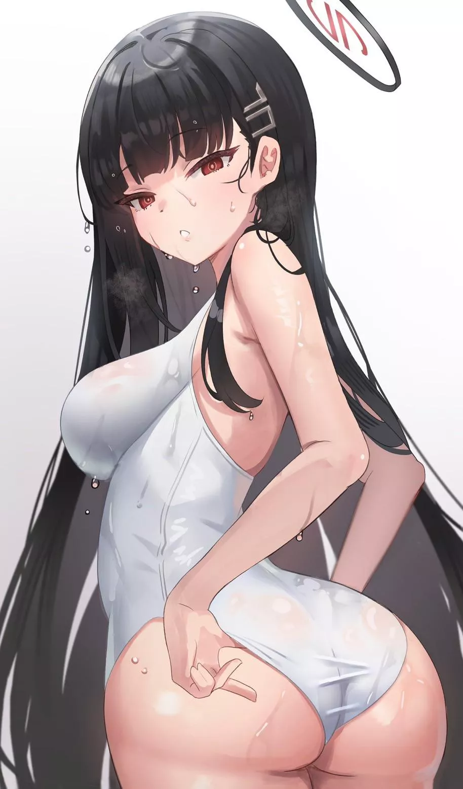 White school swimsuit Rio posted by Saekoa