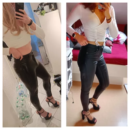 Who wears it better? - my gf or me? by sissygirl_lisa