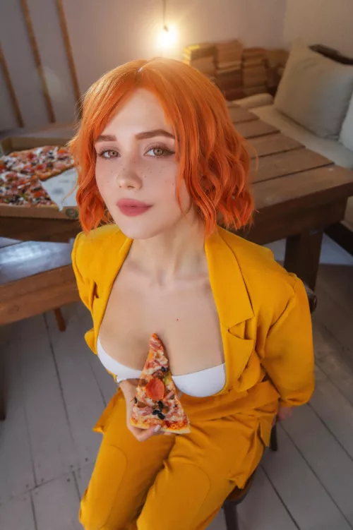 April O’Neil is ready for a pizza date with you! Wanna be her Valentine? Cosplay by me (JyuSan) by Jyu_San