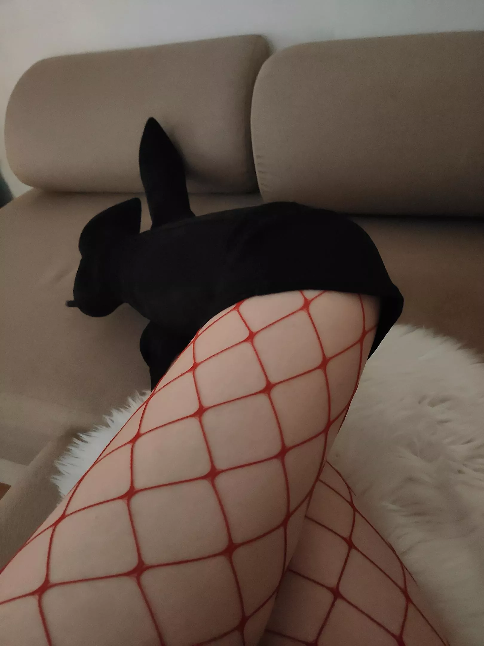 Boots and red fishnet posted by SweetieAlyona