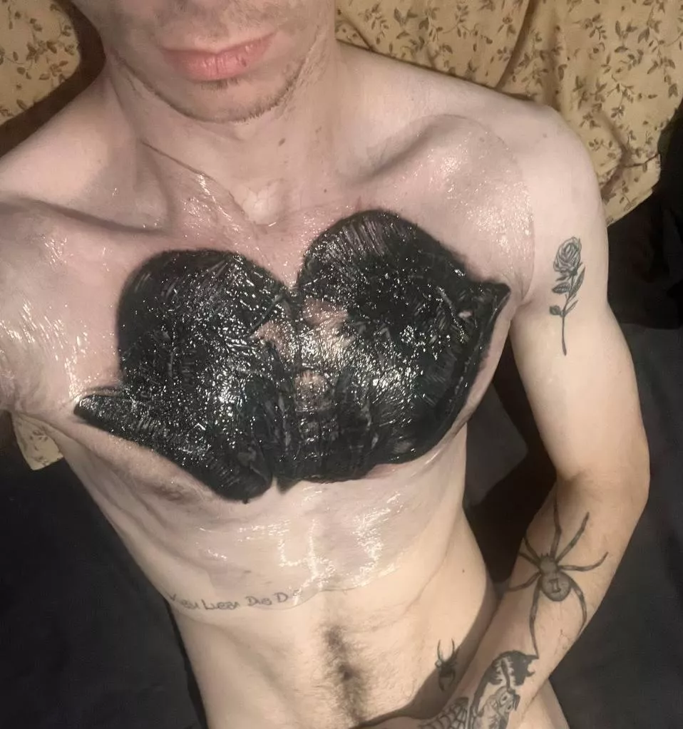 Definitely my biggest tattoo to date (still wrapped up) Ramshead posted by Acrobatic-Bake2084