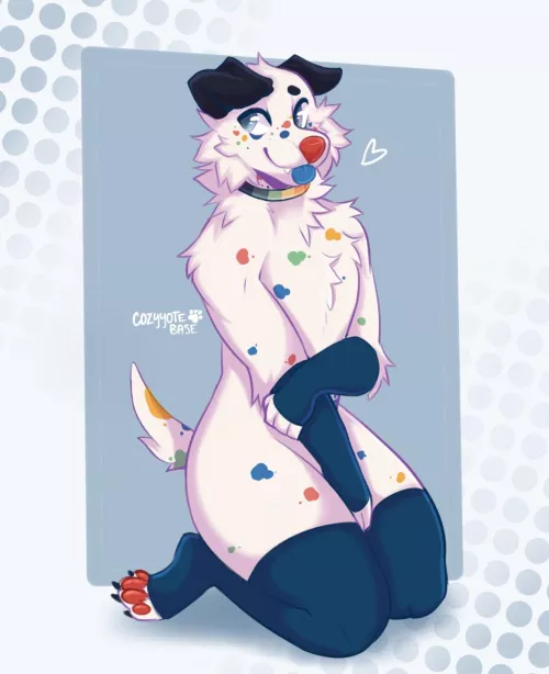 Finished ‘comfy with socks’ YCH! [splitendmutt/cozyyote] by ClappinCow