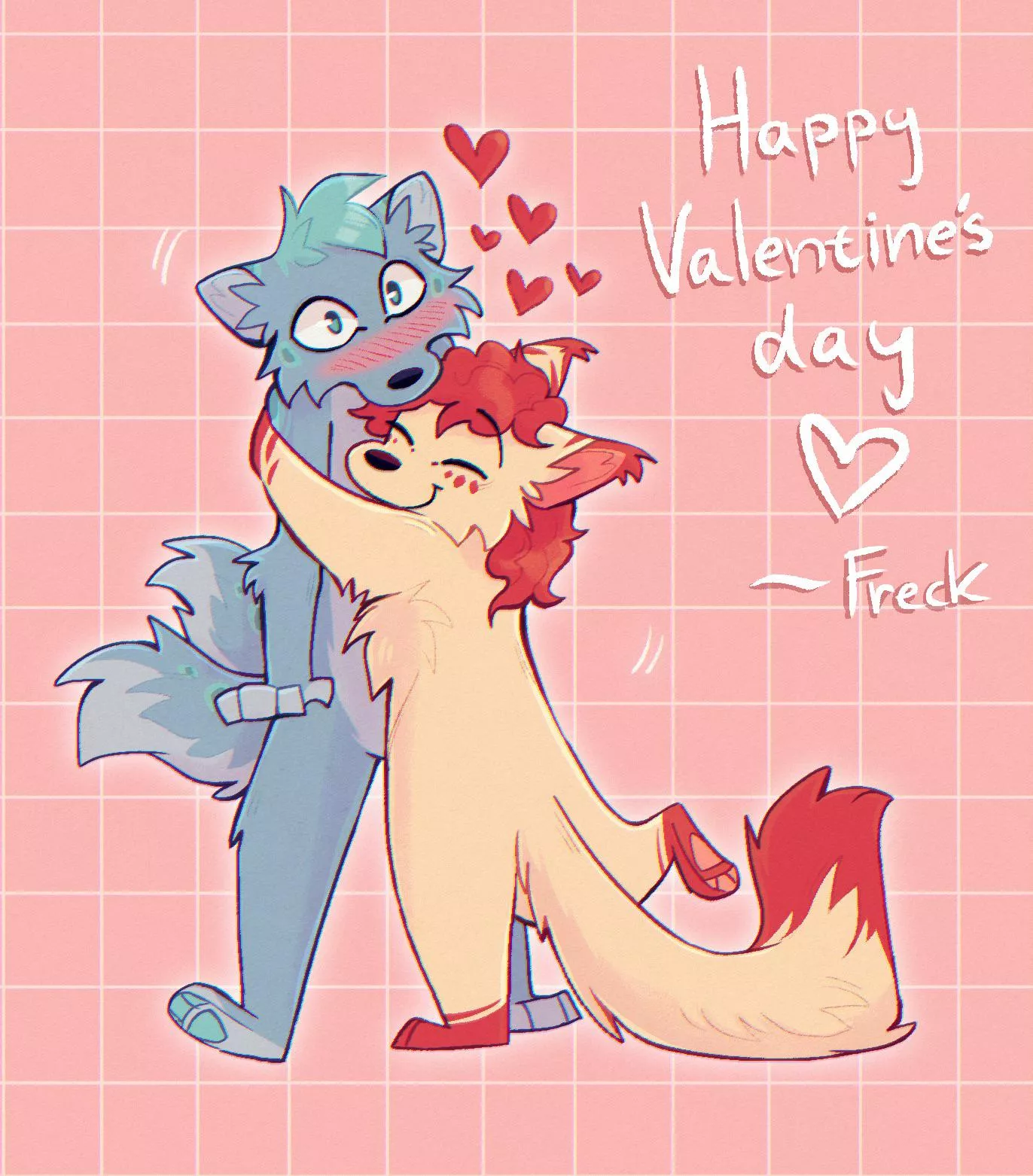 Happy Valentines (Art by me) posted by freckledb_art