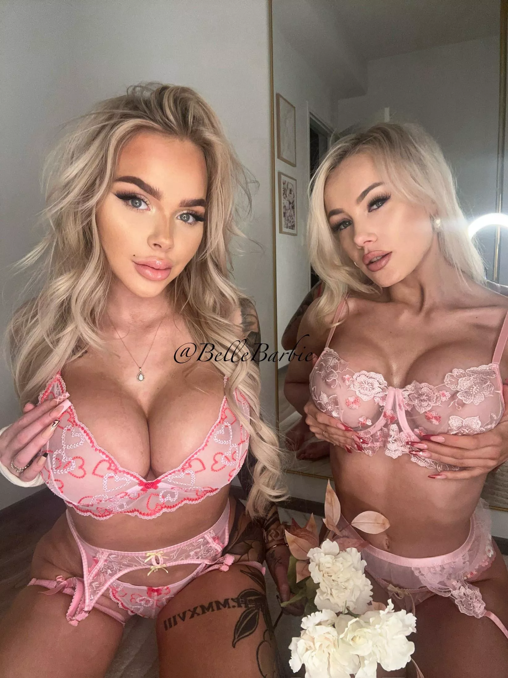 Happy valentines Day 🌹😘 (we are twins not identical) 🩷 can we be your valentines? 🙈 posted by BelleBarbieOfficial