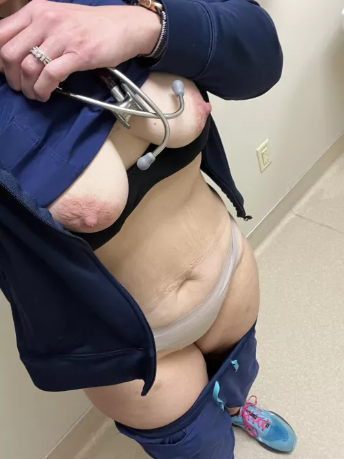 I bet my scrubs would look better covered in your cum! by RaynaNThunder