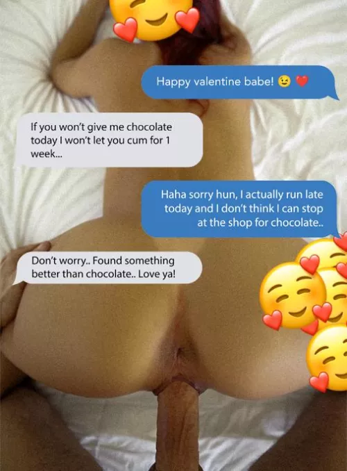If you won't buy me chocolate for valentine then I will cheat... by RogueRomancer