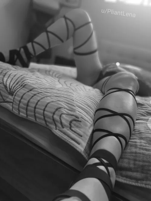 Long legs waiting to be thrown over your shoulder... [F]ollow the laces by PliantLena