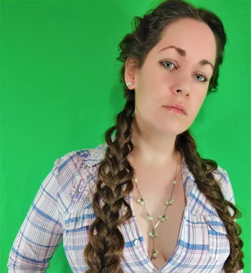 Loop braid with long brown hair by Alexa_Angelhair