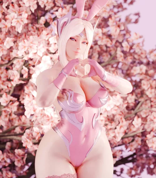 Pink Bunny Irelia. (BubbleBubbleB_) by Short-Ad224