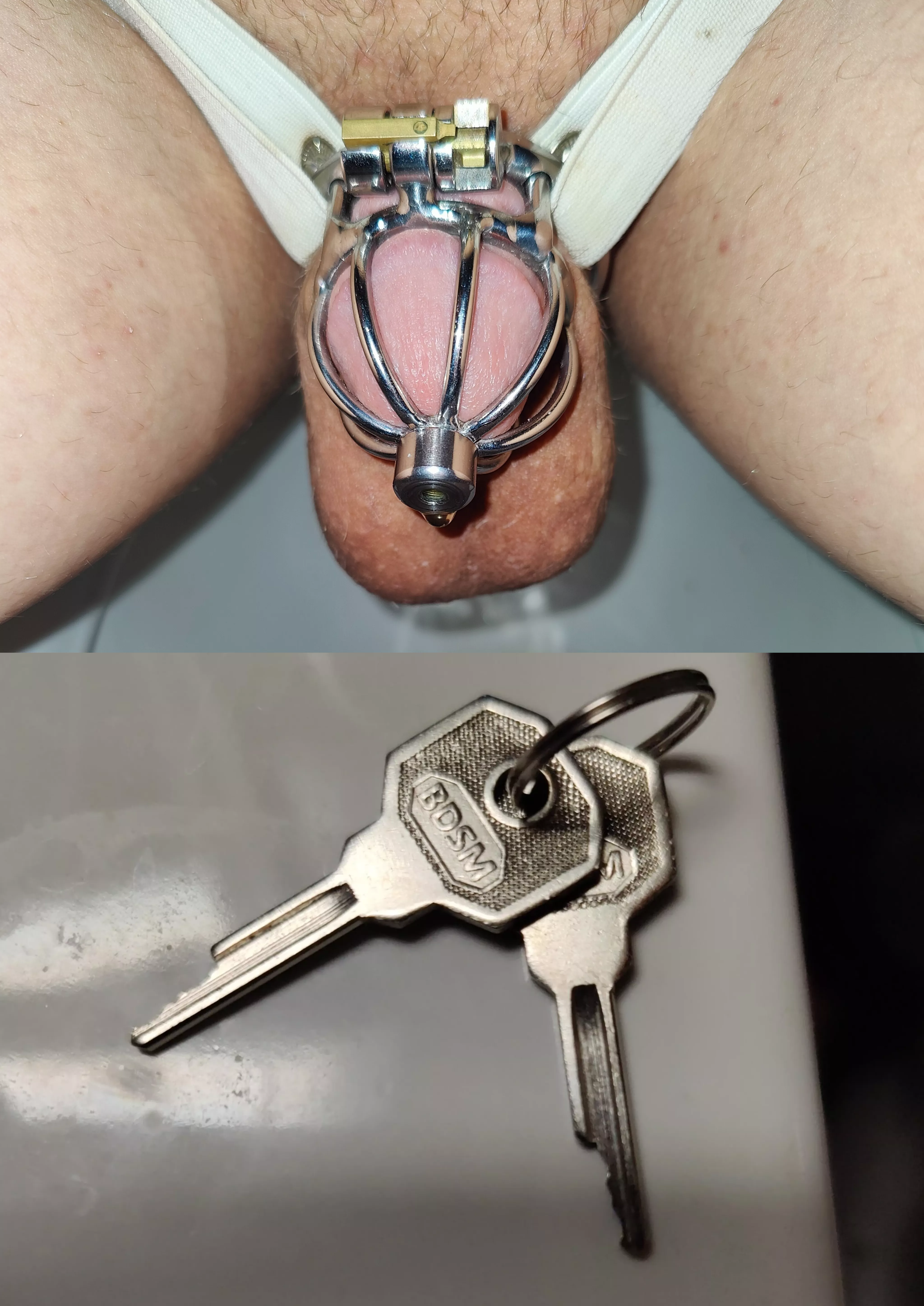 28/Male/Finland/Chastity 24/7. Where do i put my keys? posted by flexiblee