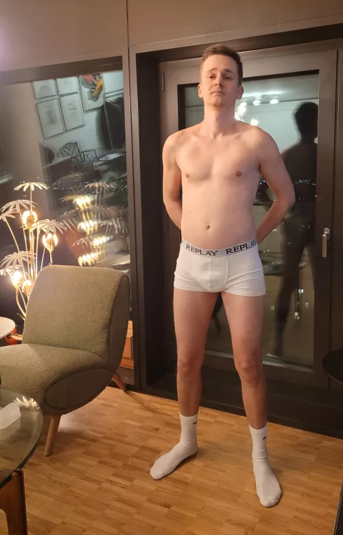 Boxer briefs and white socks, winter nights. by rnw_ch