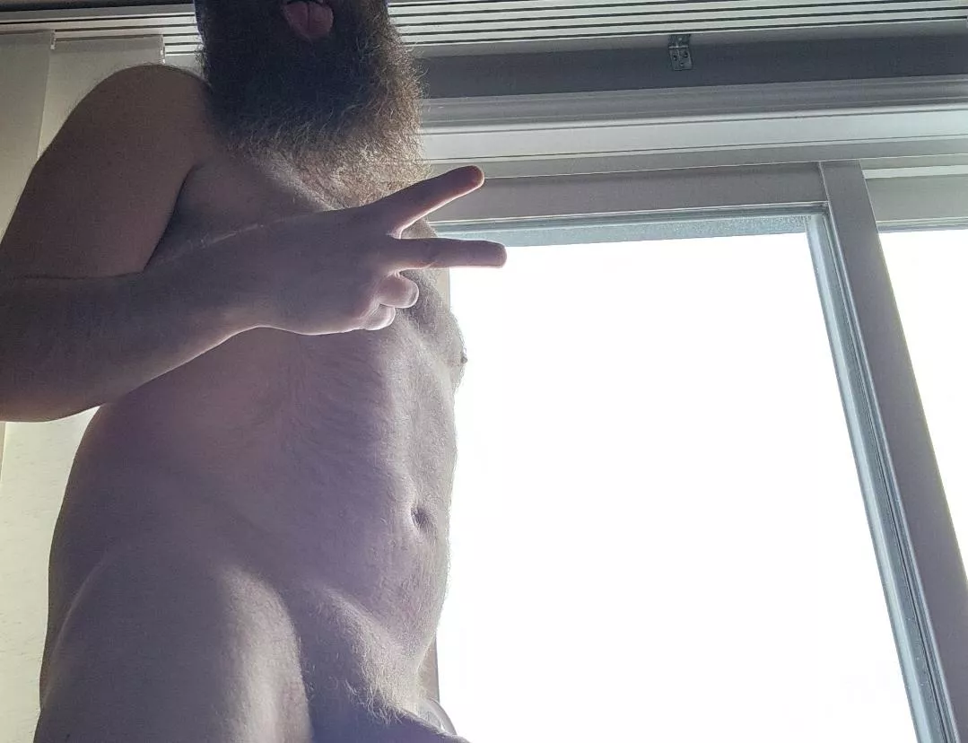 Cubbin' on the top floor. 😎 posted by BeardeddBombshell