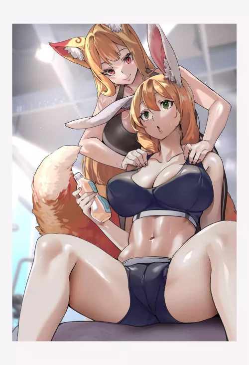 Foxy x Rabbit by Ivy_Brewer84