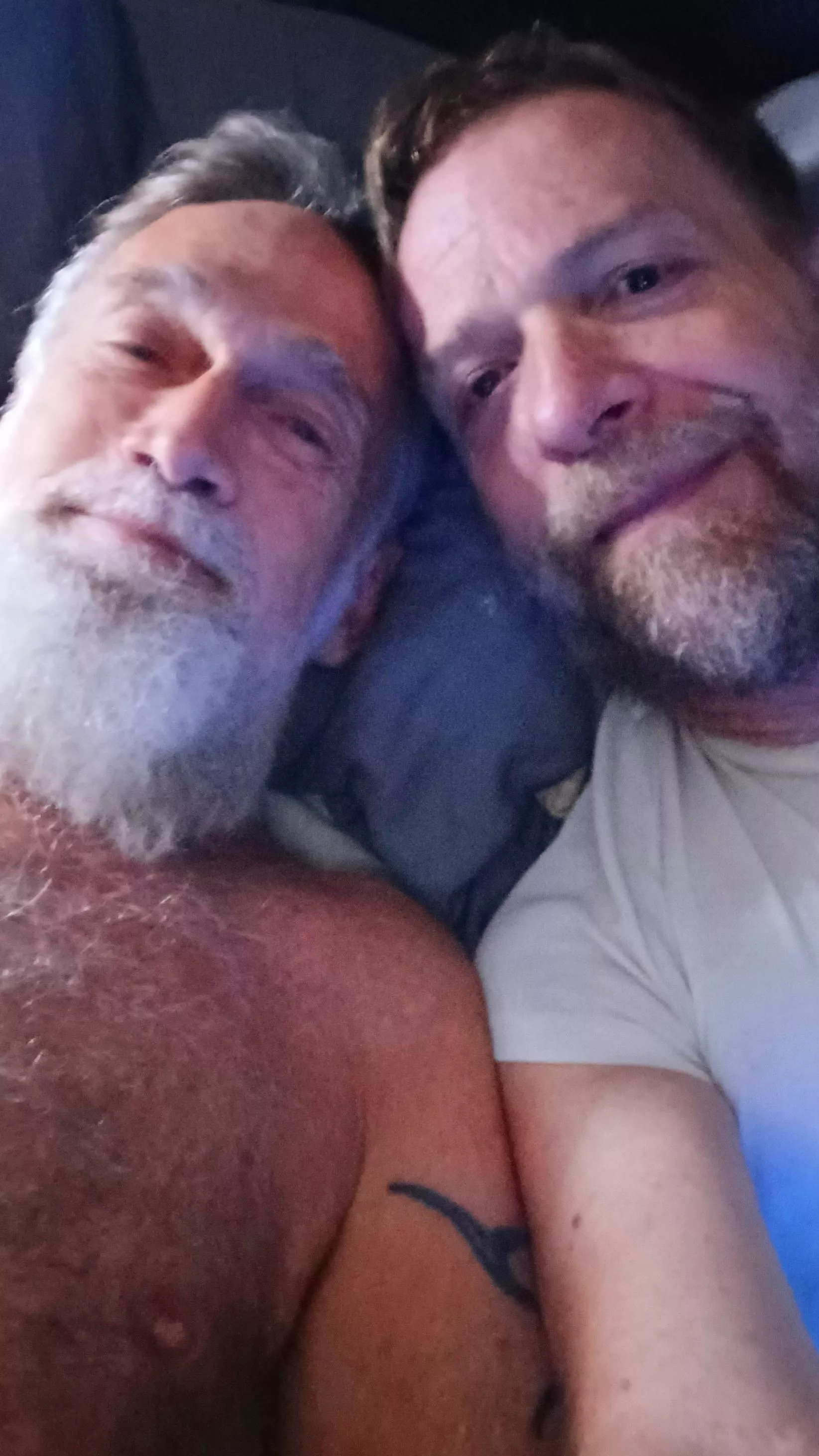 Happy Valentine's Day from @mrhairygardener and me! posted by hairyartist