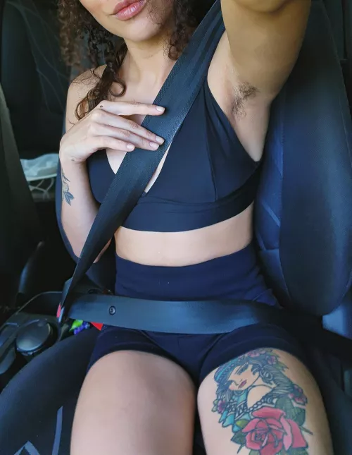 I just finished a trail, hope you don't mind I'm a little sweaty by hairyangela