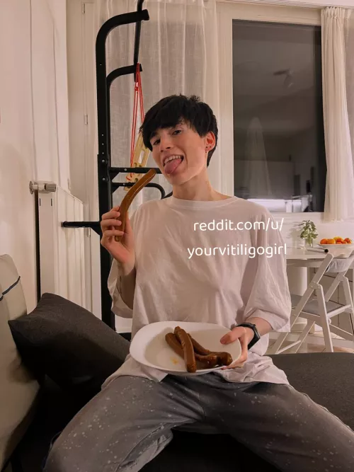 I love eating by yourvitiligogirl