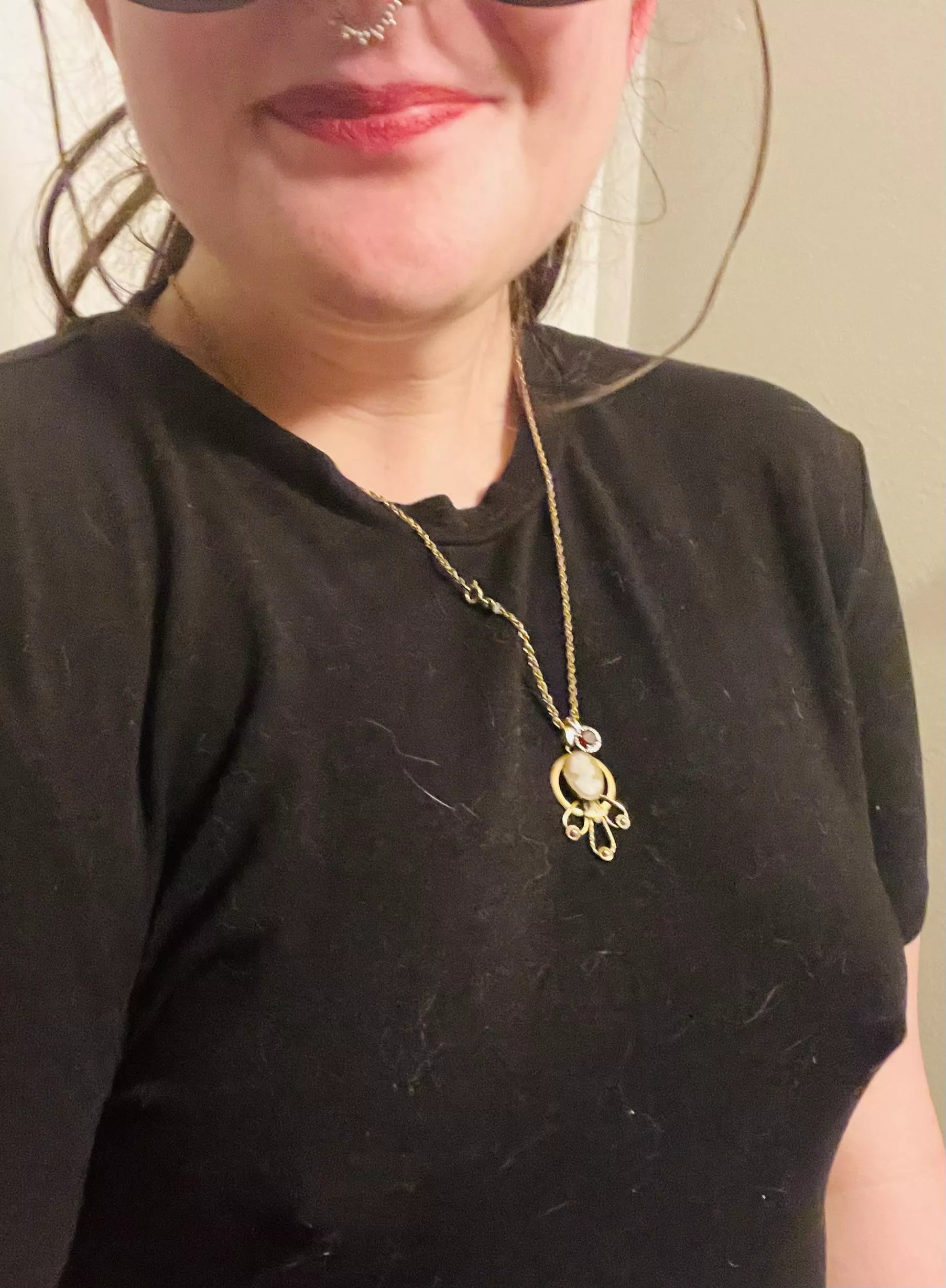 I…probably should have lint rolled my casual Wednesday outfit 🤷🏻‍♀️ posted by theworriedtalk