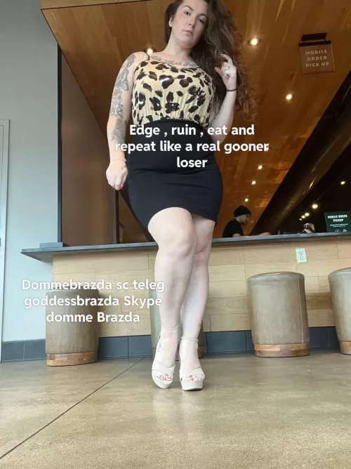 It’s thirsty Thursday gooners , no cumming , just edging at my discretion control and command by mistressbrazda