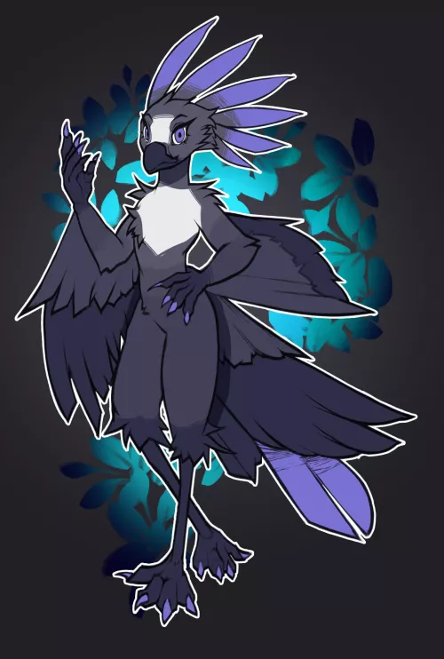 Look at this cute secretary bird! (@manustuff0 on twitter) by manu_artx