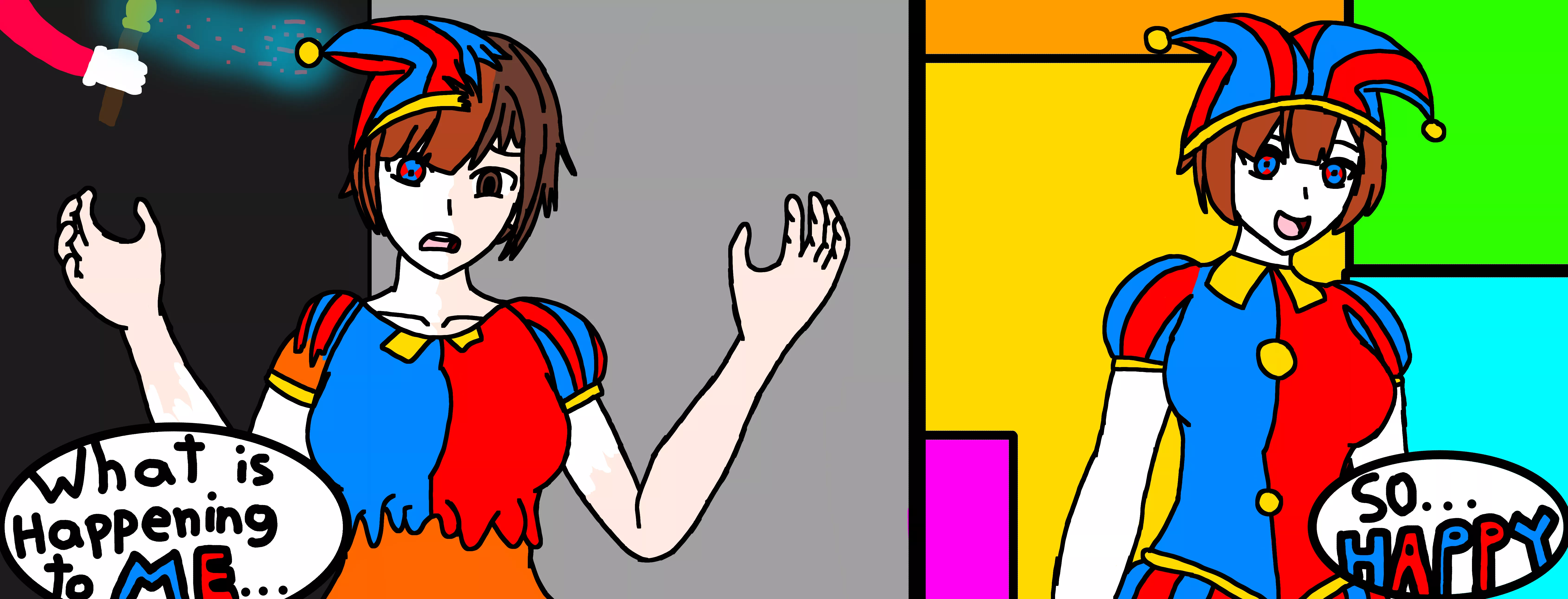 Pomni Origin Story (Pomni TF) posted by Annonynnonymous