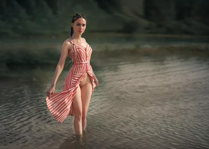 Striped dress by eff_zilla