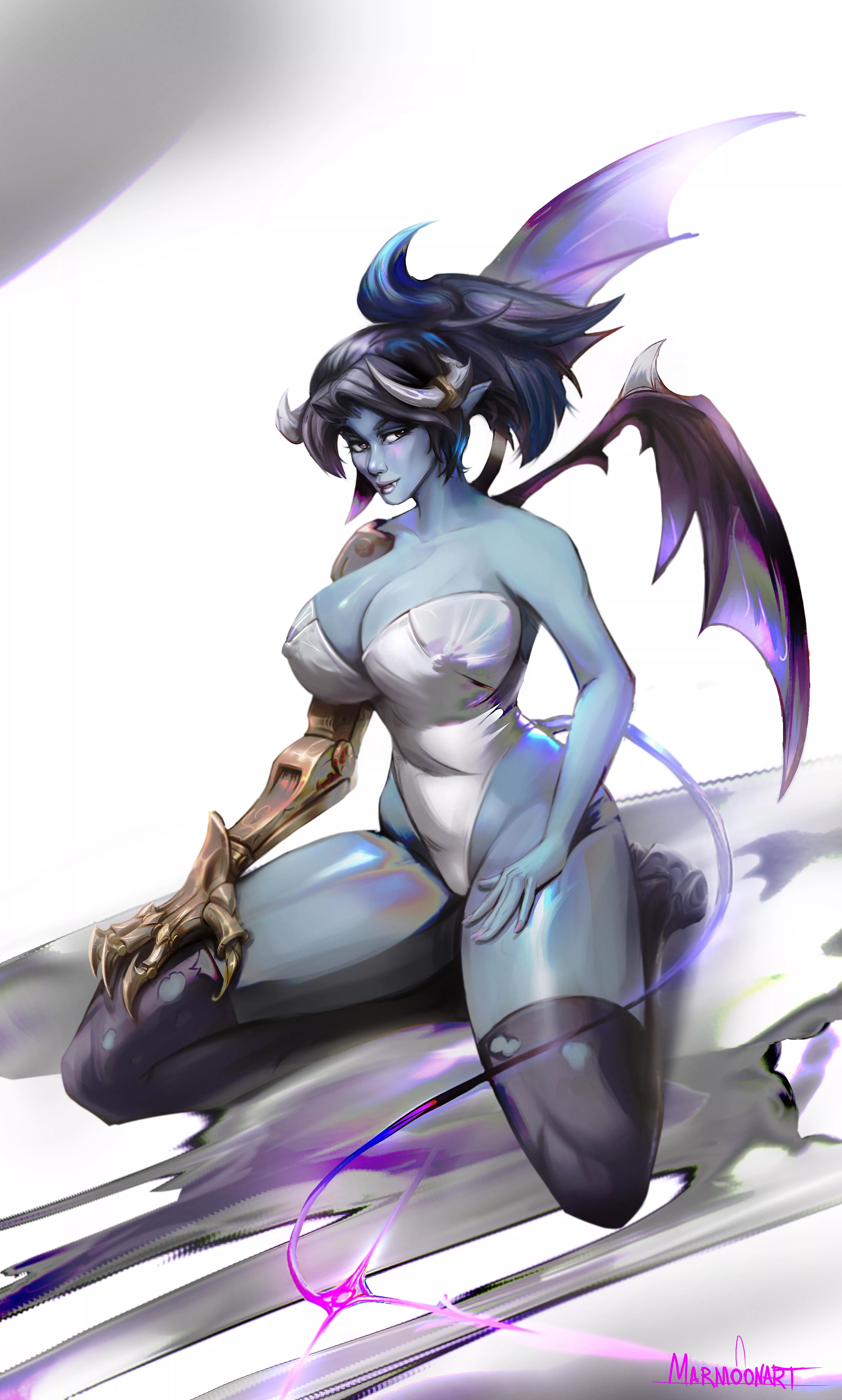 Succubus Metal Arm (Marmoonart)[OC] posted by Marmoonart