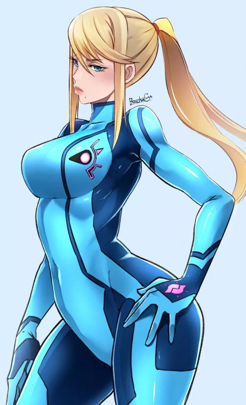 Unimpressed Zero Suit Samus (Butcha-U) [Metroid] by Seaquences
