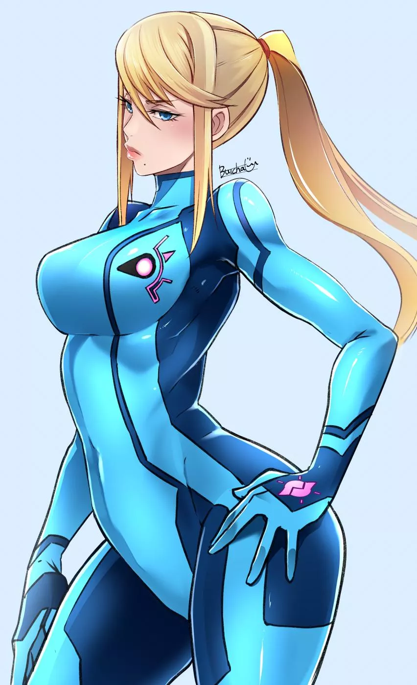 Unimpressed Zero Suit Samus (Butcha-U) [Metroid] posted by Seaquences